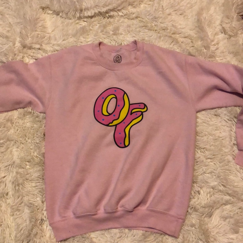 Pastel pink Odd Future sweater